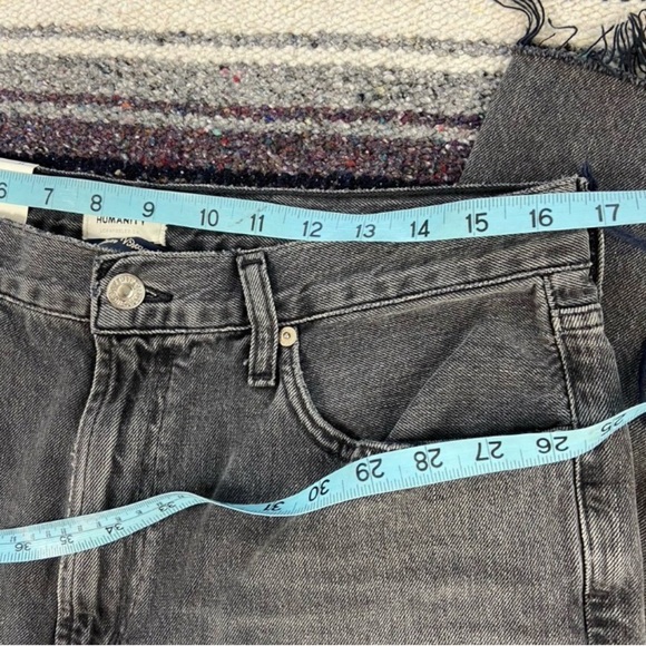 New NWT Citizens Of Humanity Grey Daphne Crop High Rise Free Fall Jeans Women’s - Picture 4 of 15